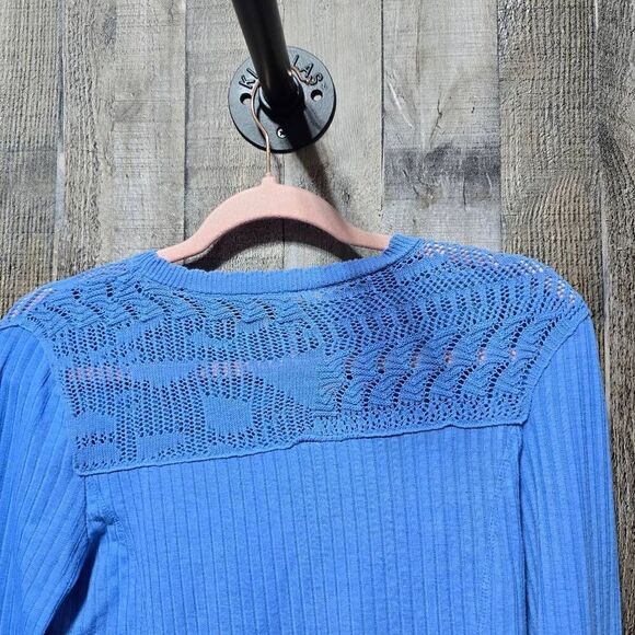 Free People FP Colette Top Celendula Blue - Picture 6 of 8